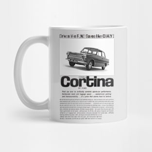 1962 FORD CONSUL CORTINA - advert Mug